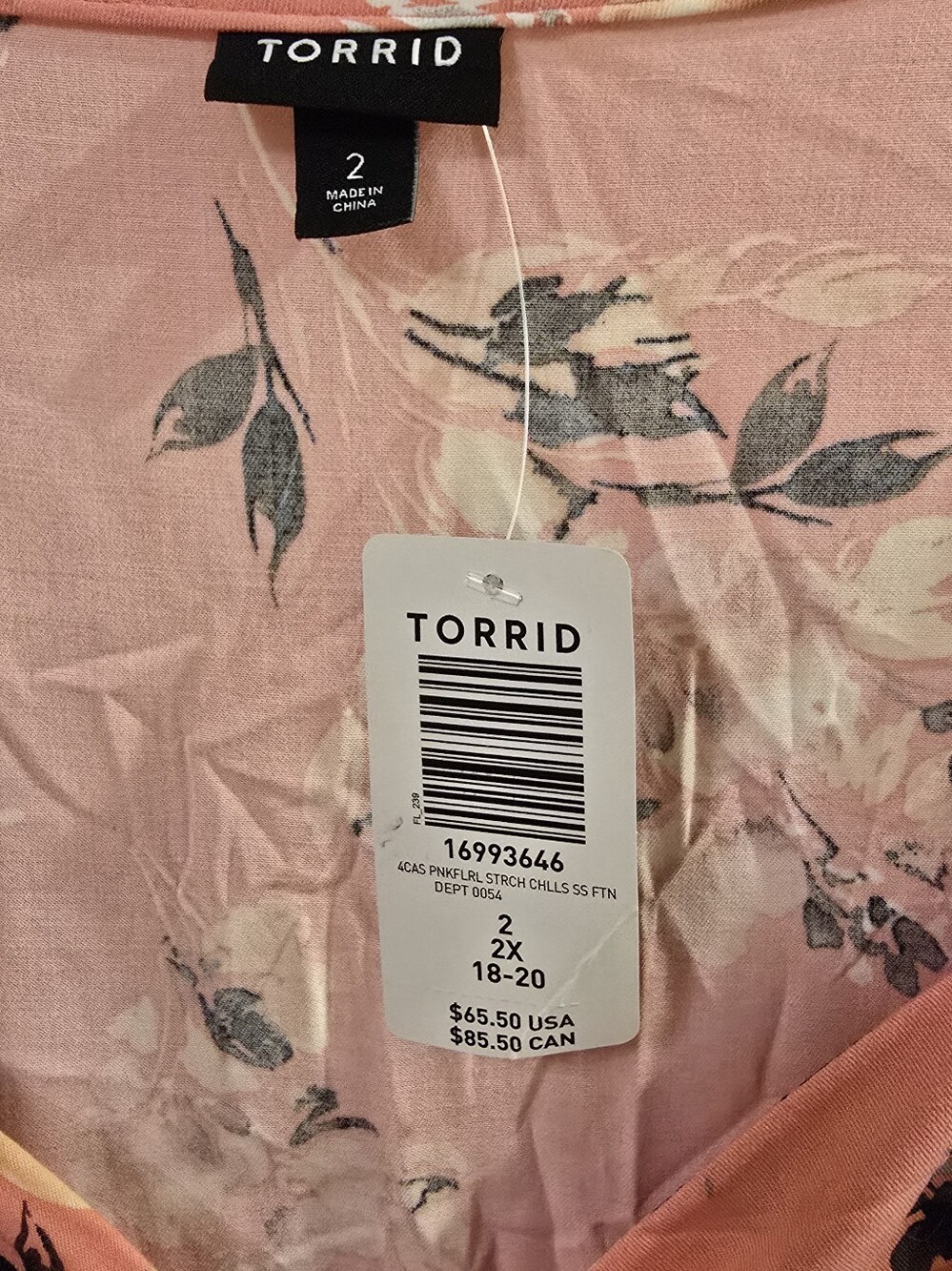 NWT Torrid Coral Pink Floral Midi Dress 2 - Picture 2 of 4